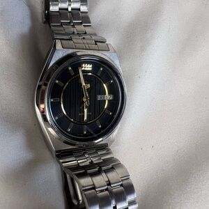 Vintage Seiko 5 Sports Silver Men's 7009-876A